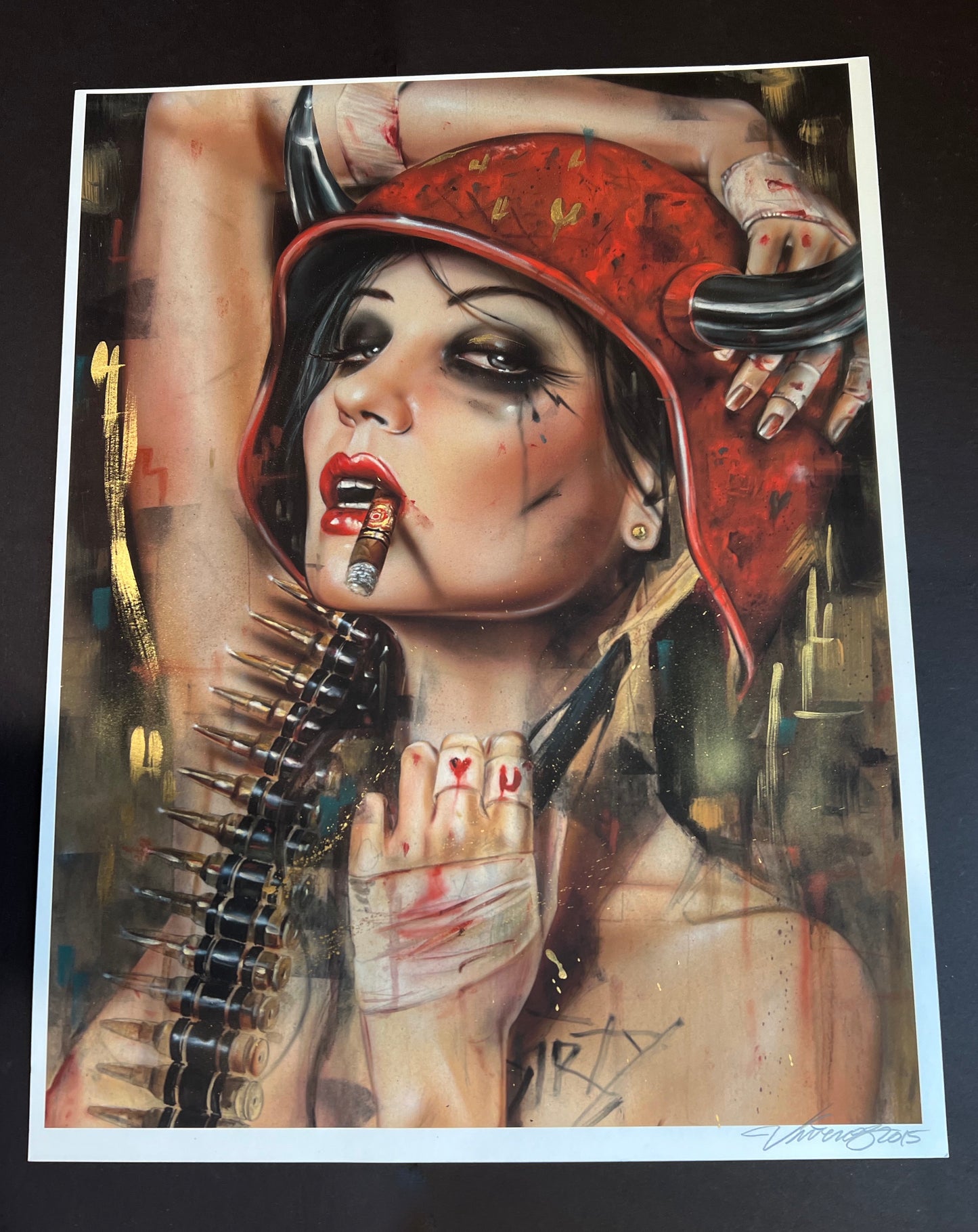 BLEED INTO ME 2015 Super Rare One of One Test Proof (Hand Embellished)