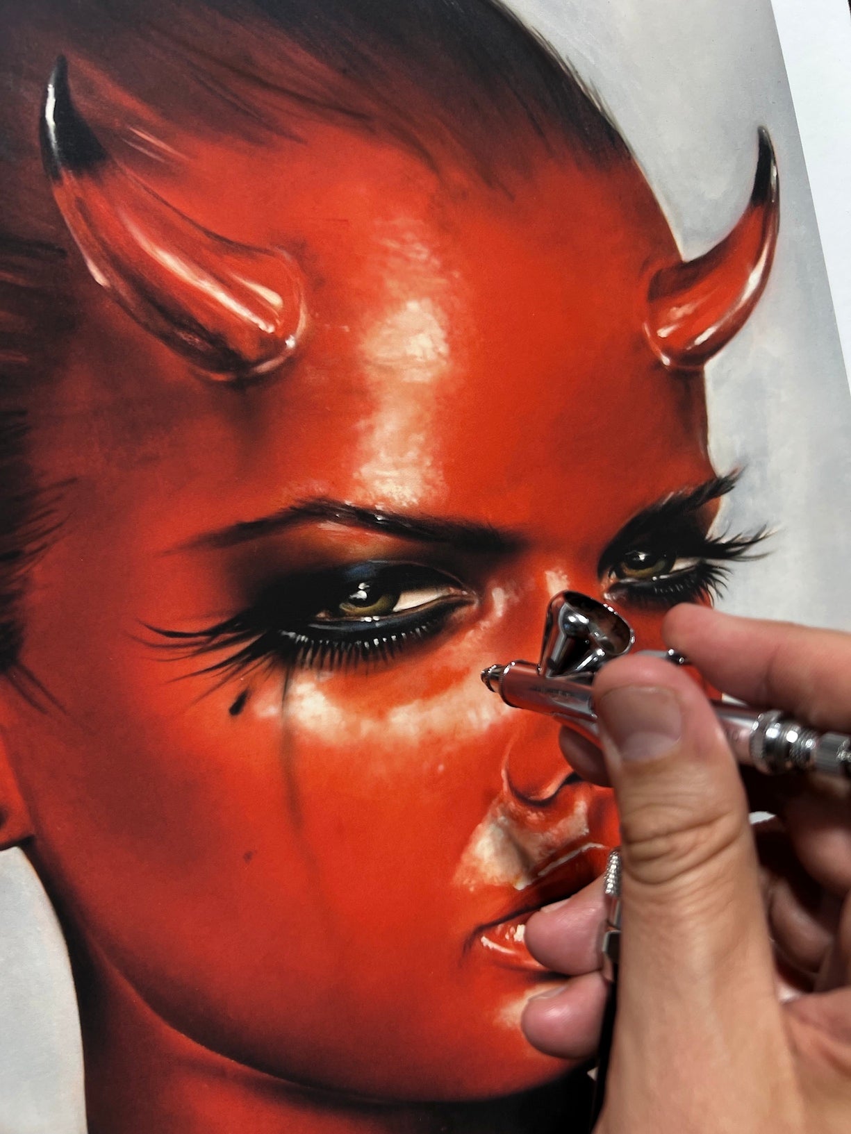 'DEVIL IN ALL OF US' Rare Hand-Embellished Test Proof #1 (2014)